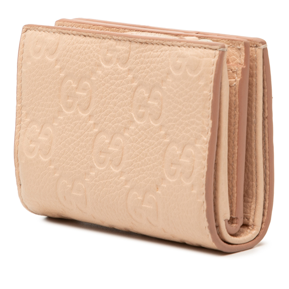 Pre-Loved Gucci Small GG Emblem Leather Bifold Wallet - Picture 2 of 8